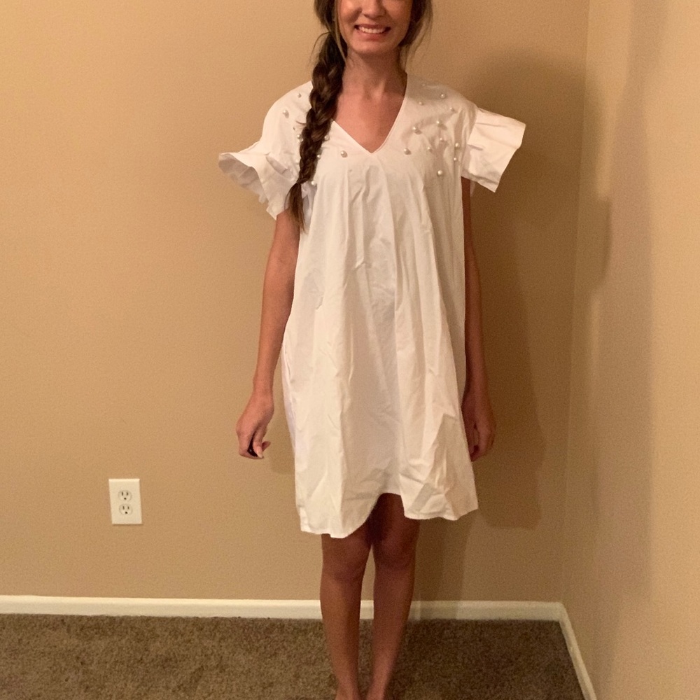 Zara white dress